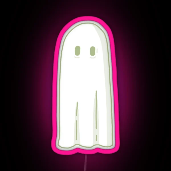 Sage Green Ghost RGB Neon Sign