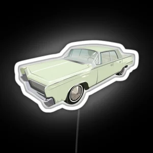 Sage Green Vintage Car RGB Neon Sign
