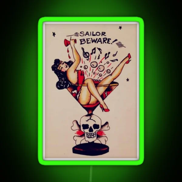Sailor Jerry Tribute RGB Neon Sign
