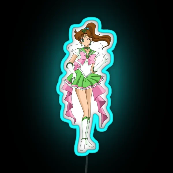 Sailor Jupiter Eternal Form RGB Neon Sign