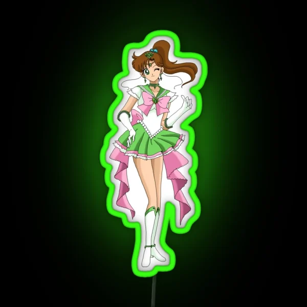 Sailor Jupiter Eternal Form RGB Neon Sign