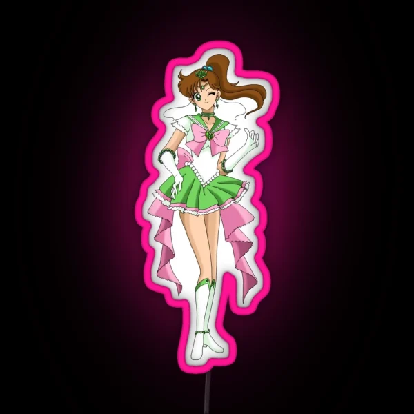 Sailor Jupiter Eternal Form RGB Neon Sign