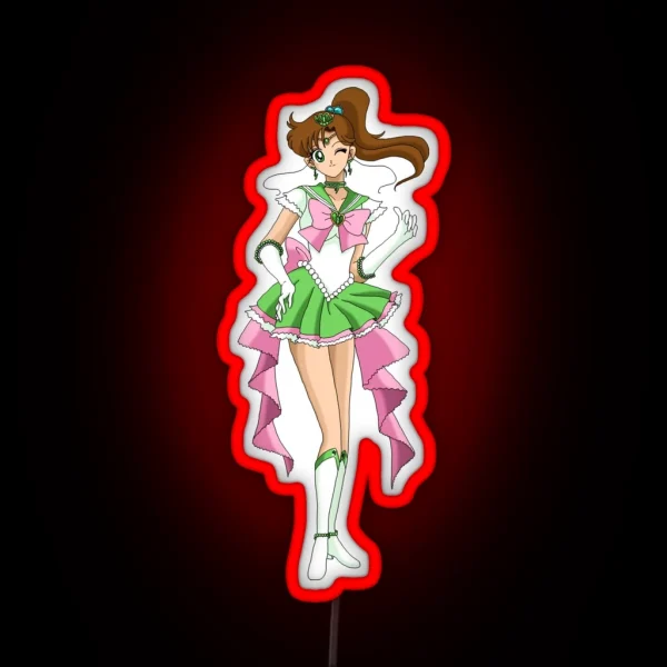 Sailor Jupiter Eternal Form RGB Neon Sign