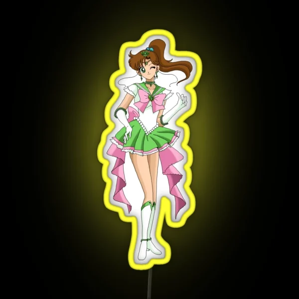 Sailor Jupiter Eternal Form RGB Neon Sign
