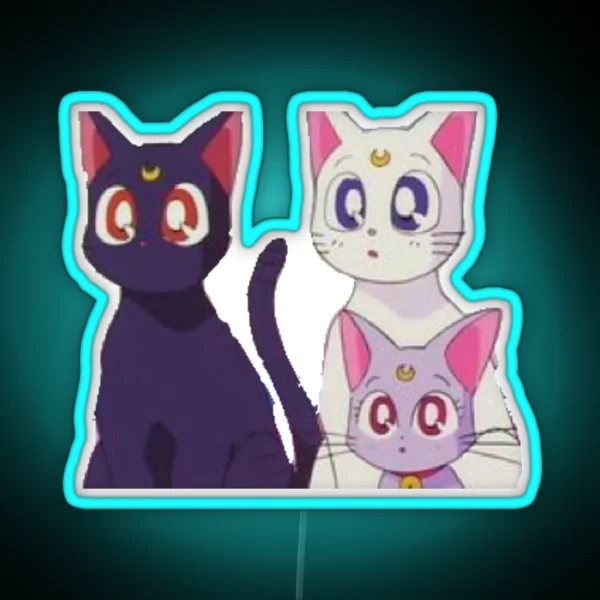 Sailor Moon CAT S Led High Quality NEW RGB Neon Sign