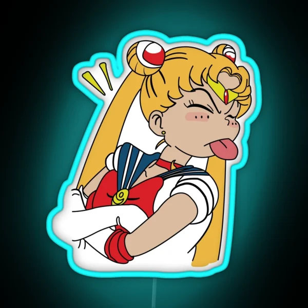 Sailor Moon Funny RGB Neon Sign