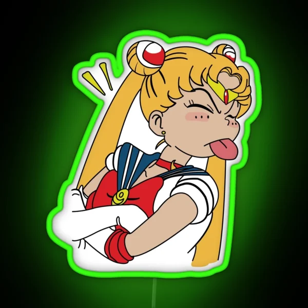 Sailor Moon Funny RGB Neon Sign