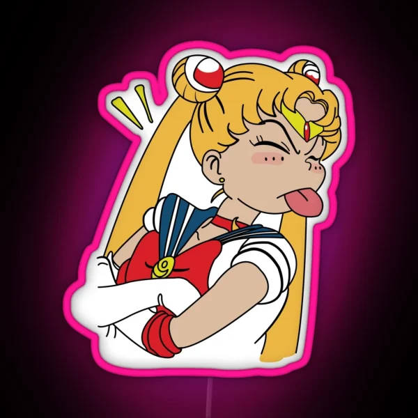 Sailor Moon Funny RGB Neon Sign