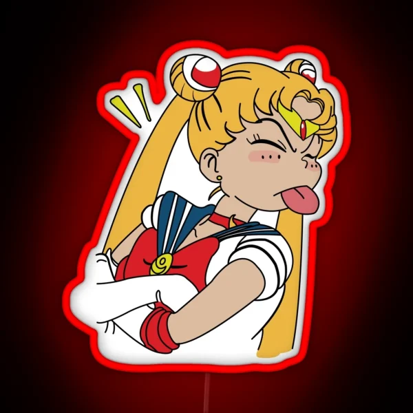 Sailor Moon Funny RGB Neon Sign
