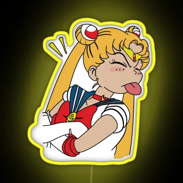 Sailor Moon Funny RGB Neon Sign