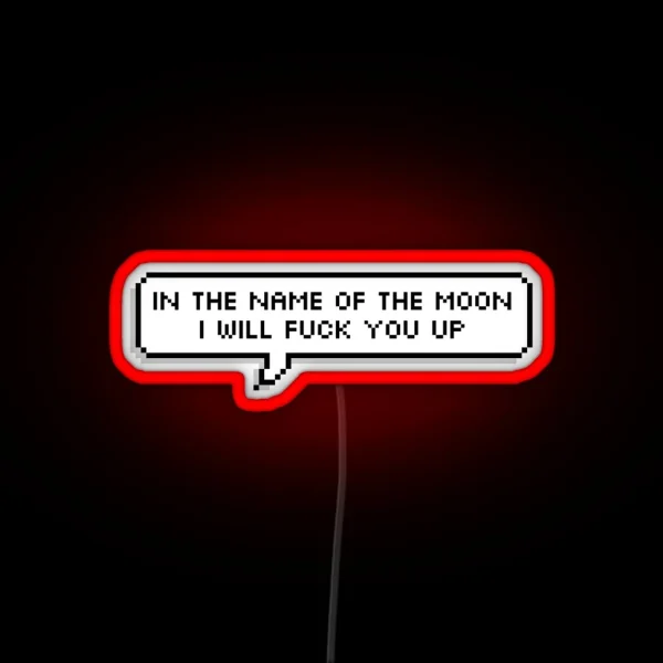 Sailor Moon In The Name Of The Moon RGB Neon Sign