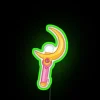 Magical Sailor Moon themed neon sign with colorful RGB glow.