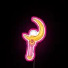 Vibrant Sailor Moon Moon Stick Design RGB Neon LED Sign