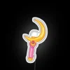 Sailor Moon inspired glowing moon stick neon LED sign decoration