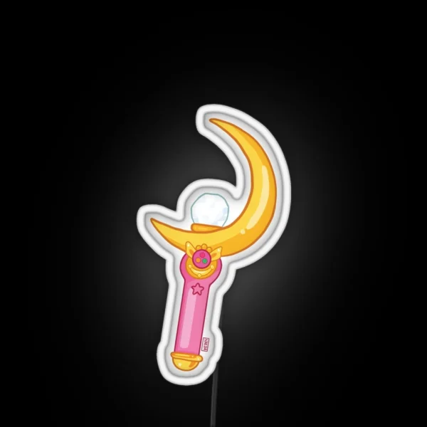 Sailor Moon Moon Stick RGB Neon Sign