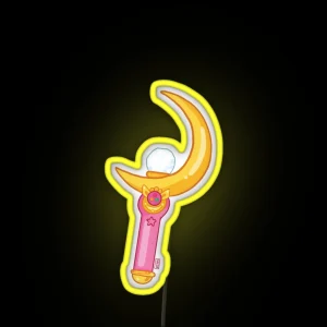Sailor Moon Moon Stick RGB Neon Sign