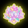 Moon Goddess Inspired LED Sign with Pastel Rainbow Color Changing Effect