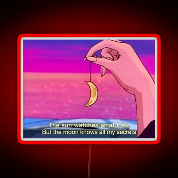 Sailor Moon Quote RGB Neon Sign