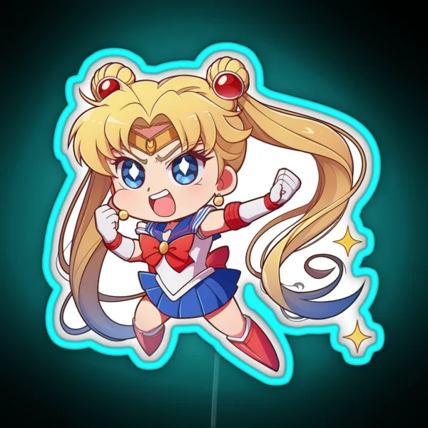Sailor Moon Ready To Go RGB Neon Sign