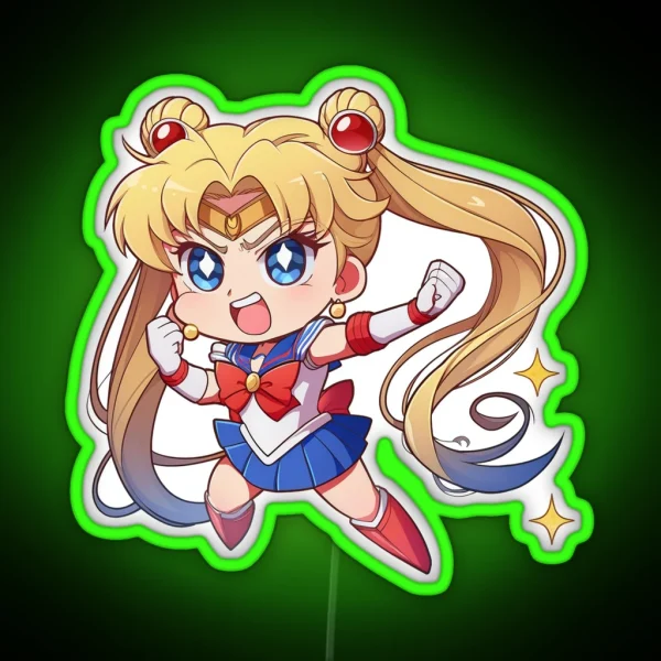 Sailor Moon Ready To Go RGB Neon Sign