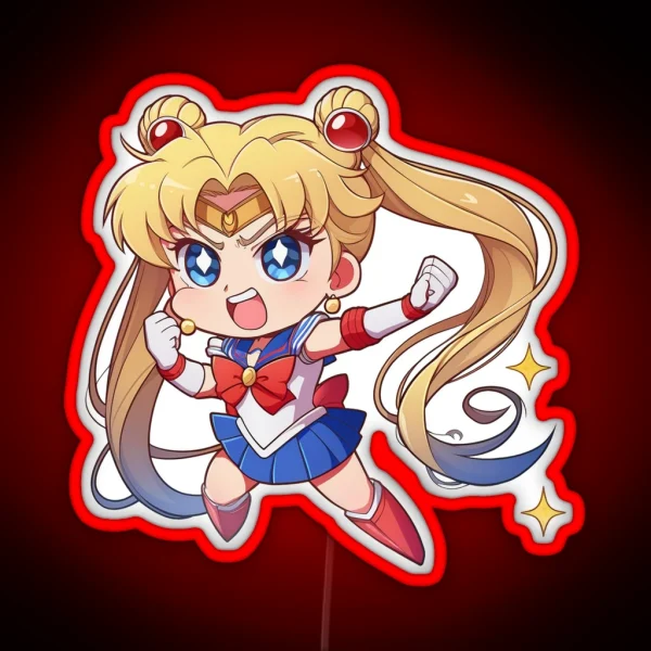 Sailor Moon Ready To Go RGB Neon Sign