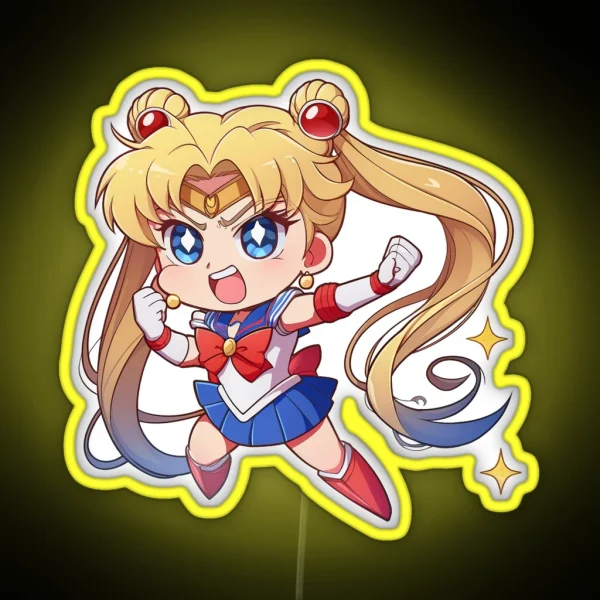 Sailor Moon Ready To Go RGB Neon Sign