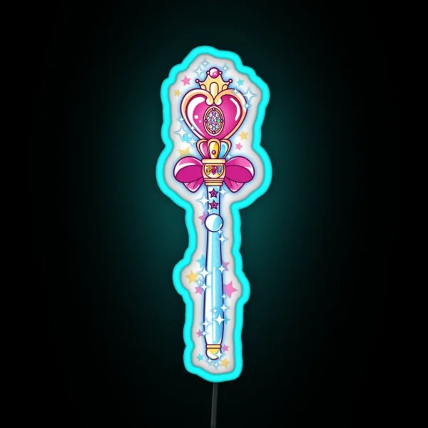 Sailor Moon Wand RGB Neon Sign