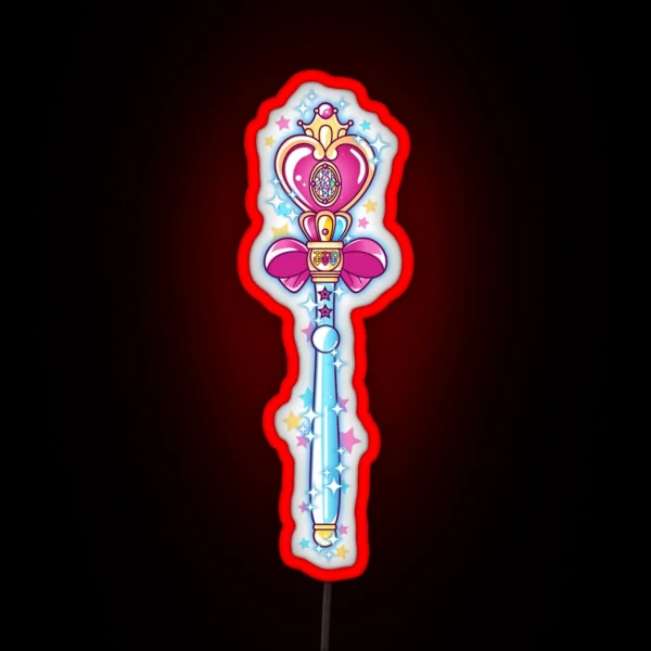 Sailor Moon Wand RGB Neon Sign