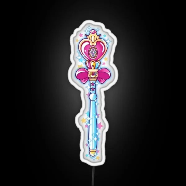 Sailor Moon Wand RGB Neon Sign