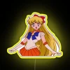 Sailor Venus inspired glowing RGB neon lighted wall decor led