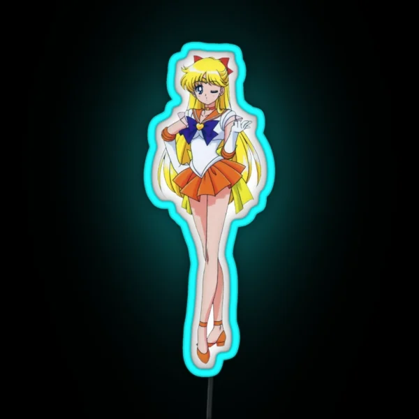 Sailor Venus Sailor Moon RGB Neon Sign