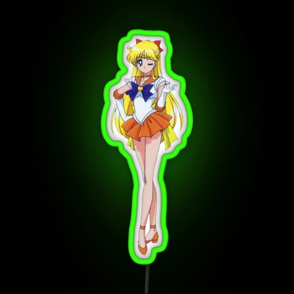 Sailor Venus Sailor Moon RGB Neon Sign