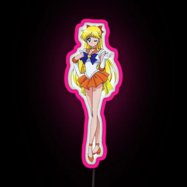 Sailor Venus Sailor Moon RGB Neon Sign