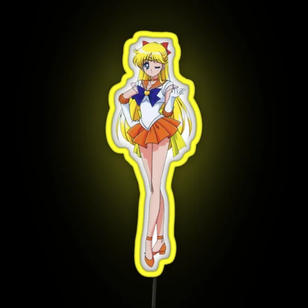 Sailor Venus Sailor Moon RGB Neon Sign