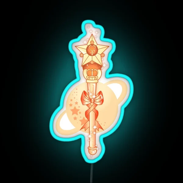 Sailor Venus Wand RGB Neon Sign