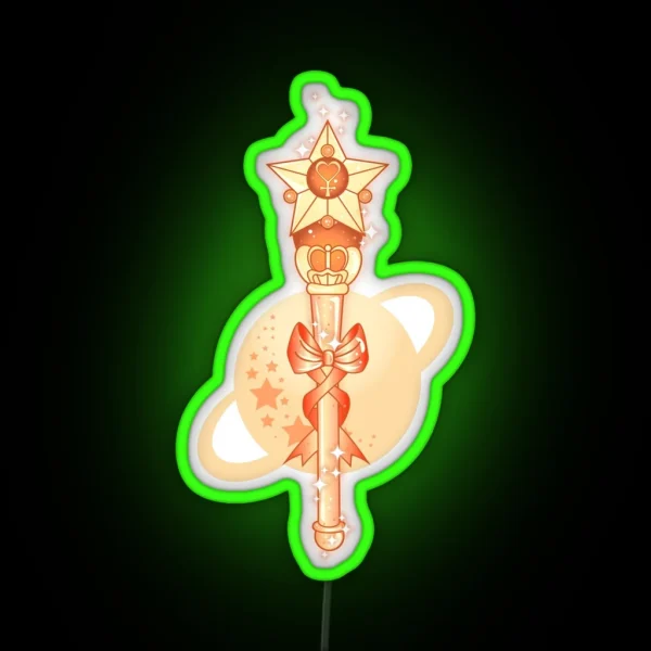 Sailor Venus Wand RGB Neon Sign
