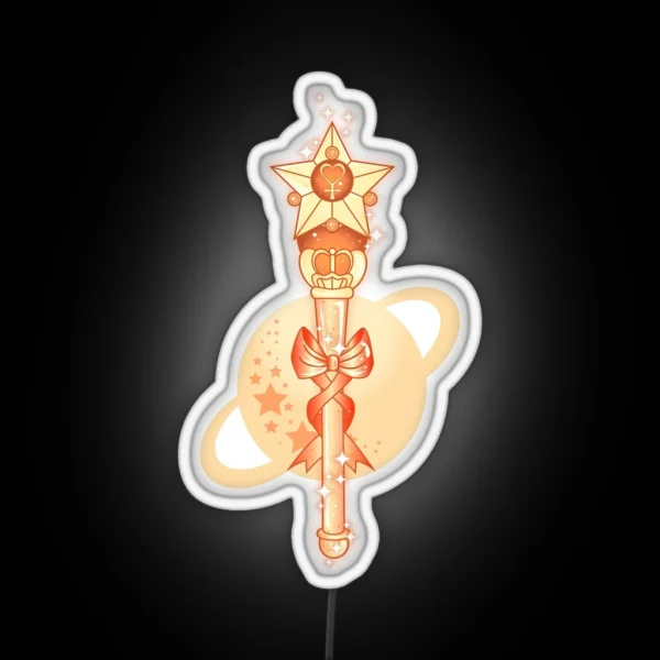 Sailor Venus Wand RGB Neon Sign