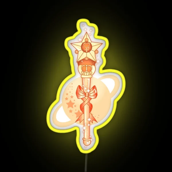 Sailor Venus Wand RGB Neon Sign