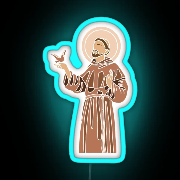 Saint Francis Of Assisi RGB Neon Sign