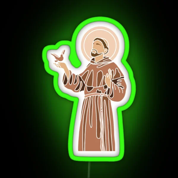 Saint Francis Of Assisi RGB Neon Sign
