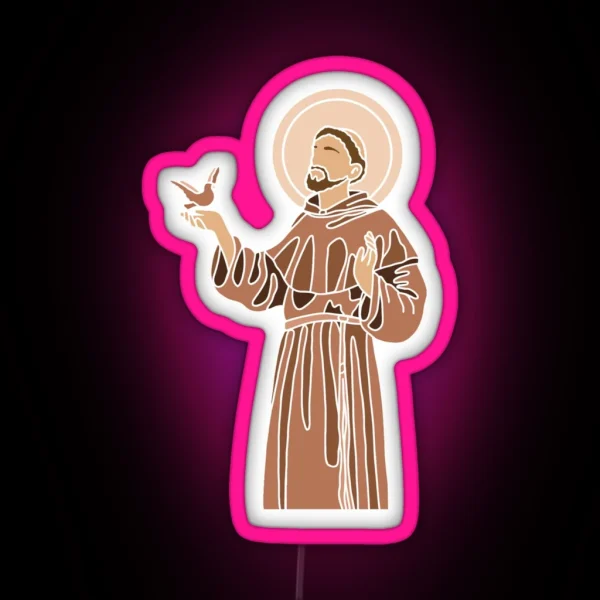Saint Francis Of Assisi RGB Neon Sign
