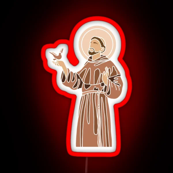 Saint Francis Of Assisi RGB Neon Sign