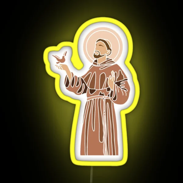 Saint Francis Of Assisi RGB Neon Sign