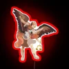 Saint Michael the Archangel Guardian Angel Neon Sign in Vibrant Colors