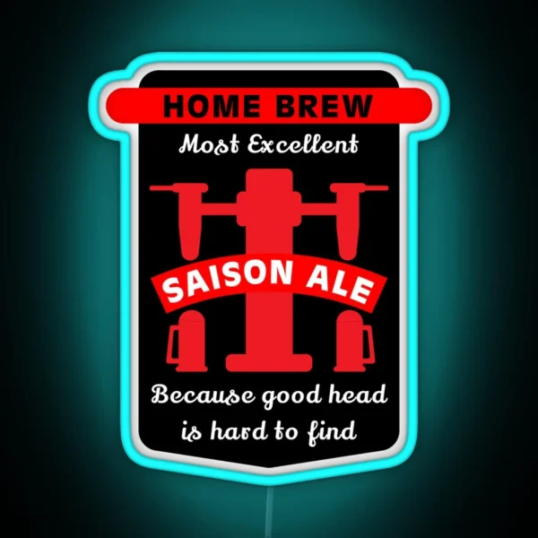 Saison Ale Best Home Brew Craft Beer Craft Beer Makers Brewing Beers Craft Beer Gifts RGB Neon Sign