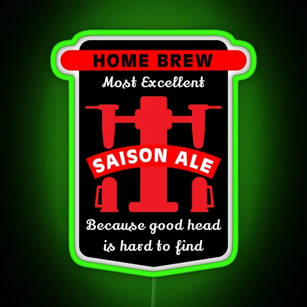 Saison Ale Best Home Brew Craft Beer Craft Beer Makers Brewing Beers Craft Beer Gifts RGB Neon Sign