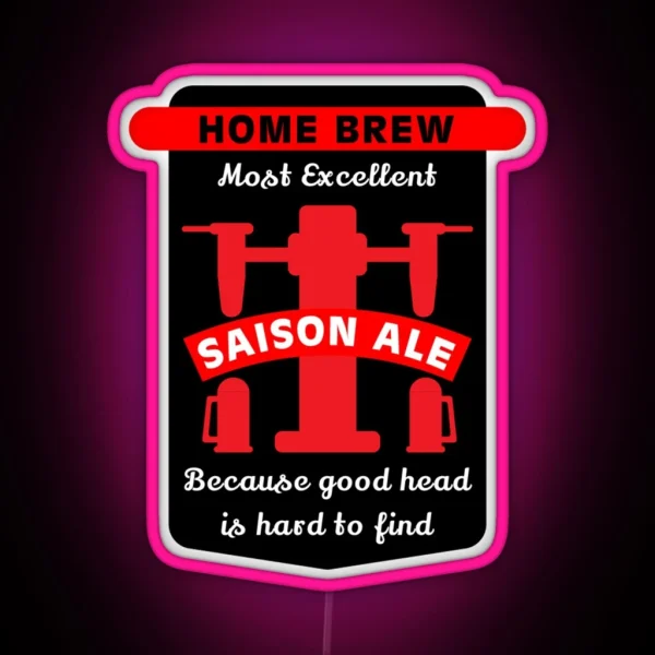 Saison Ale Best Home Brew Craft Beer Craft Beer Makers Brewing Beers Craft Beer Gifts RGB Neon Sign