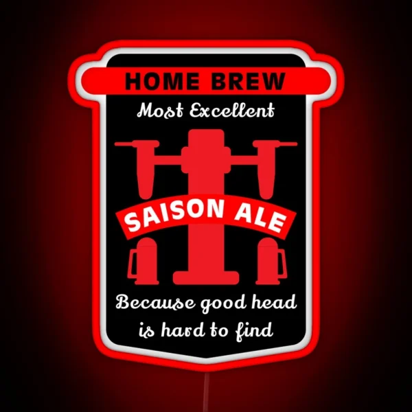 Saison Ale Best Home Brew Craft Beer Craft Beer Makers Brewing Beers Craft Beer Gifts RGB Neon Sign