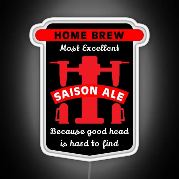 Saison Ale Best Home Brew Craft Beer Craft Beer Makers Brewing Beers Craft Beer Gifts RGB Neon Sign