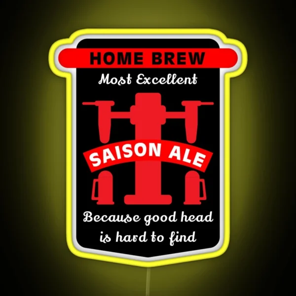 Saison Ale Best Home Brew Craft Beer Craft Beer Makers Brewing Beers Craft Beer Gifts RGB Neon Sign